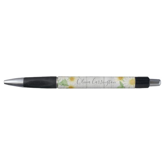 Daisies Personalized Rustic Pen (Voorkant)