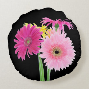 Daisies Pink Rond Kussen