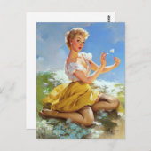 Daisies Pinup Briefkaart (Voorkant / Achterkant)