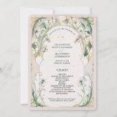 Daisies Programme de mariage Art Nouveau Mucha (Devant)