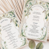 Daisies Programme de mariage Art Nouveau Mucha