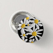 DAISIES RONDE BUTTON 3,2 CM (Voorkant /achterkant)