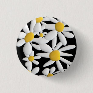 DAISIES RONDE BUTTON 3,2 CM