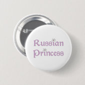 Daisies Russian Princess Ronde Button 5,7 Cm (Voorkant /achterkant)