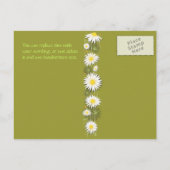 Daisies Save the Date Wedding Aankondiging 2 Kaart (Achterkant)