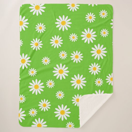 Daisies Sherpa Deken (Voorkant)