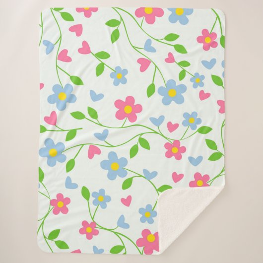 Daisies Sherpa Deken (Voorkant)