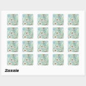 'Daisies' Square Sticker (Vel)
