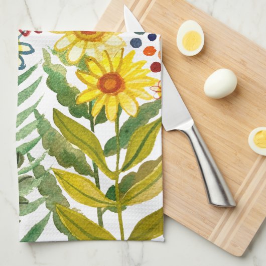 Daisies Theedoek (Quarter Fold)