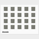 DAISIES VIERKANTE STICKER (Vel)