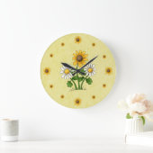 Daisies Wall Clock Grote Klok (Huis)