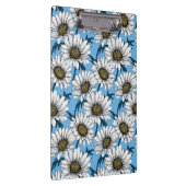 Daisies, wilde bloemen op blauw klembord (Rechts)