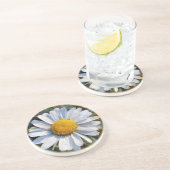 DAISIES ZANDSTEEN ONDERZETTER (Zijkant)