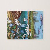 Daisies Zentangle Fantaisistes et Puzzle de Casse- (Horizontal)