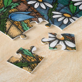 Daisies Zentangle Fantaisistes et Puzzle de Casse- (Côté)
