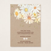 Daisis sur la carte d'affichage de l'oreille en pa (Dos)