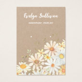 Daisis sur la carte d'affichage de l'oreille en pa (Devant)