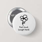 daisy02, Fart hard. Ronde Button 5,7 Cm (Voorkant /achterkant)