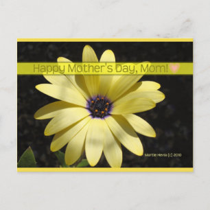 Daisy2 op Moederdag Blue Beach Song™-Briefkaart Briefkaart