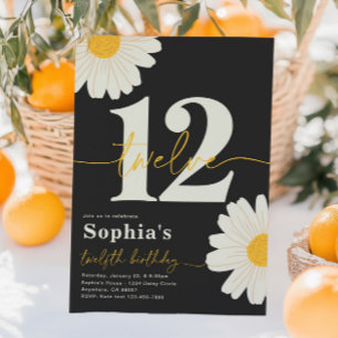 Daisy 12e anniversaire Invitation
