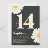 Daisy 14e anniversaire Invitation (Devant)
