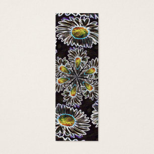 Daisy 1 Glow Kaleidoscoop, Bladwijzer Mini Visitekaartjes