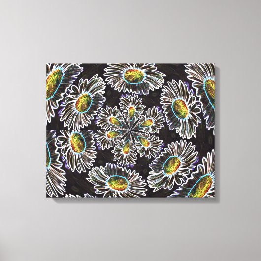 Daisy 1 Glow Stretched Canvas afdrukken (Voorkant)