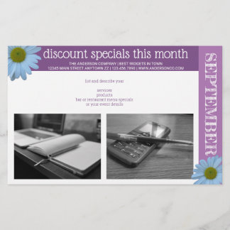 Daisy 1 Paars Lavender Asymmetrical 2 Foto Flyer