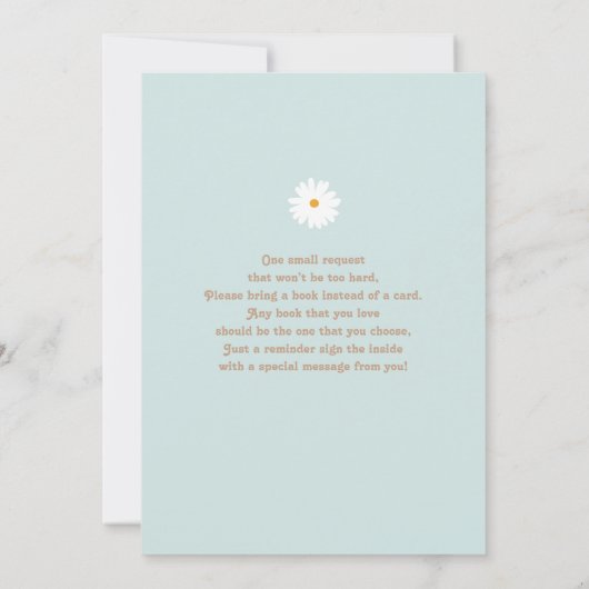 Daisy 1er anniversaire Invitation (Dos)