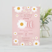 Daisy 1er anniversaire Invitation (Debout devant)