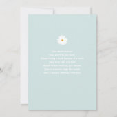 Daisy 1er anniversaire Invitation (Dos)