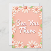 Daisy 1er Anniversaire Invitation fille (Dos)