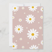 Daisy 1er anniversaire Invitation modifiable (Dos)