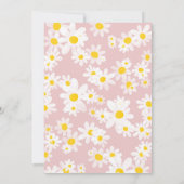 Daisy 1er Baby Girl Invitation Anniversaire (Dos)