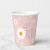 Daisy 1st Birthday Papieren Bekers (Achterkant)