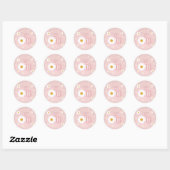 Daisy 1st Birthday Ronde Sticker (Vel)