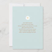 Daisy 1st Birthday Uitnodiging (Achterkant)