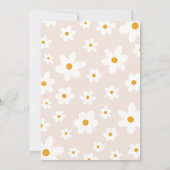 Daisy 1st Birthday Uitnodiging (Achterkant)