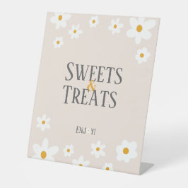 Daisy 1st Verjaardag snoep & lekkernijen Teken Reclamebord Met Voetstuk
