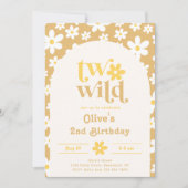 Daisy 2e verjaardag uitnodiging | Twee Wild (Voorkant)