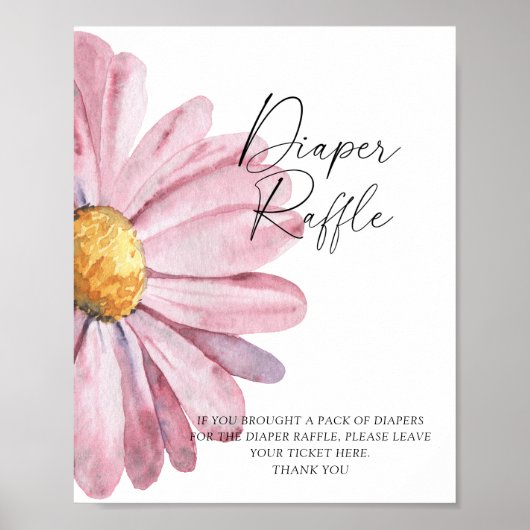 Daisy - affiche de tombola de couche (Devant)