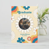 Daisy Afstudeeraankondiging Kaart (Staand voorkant)