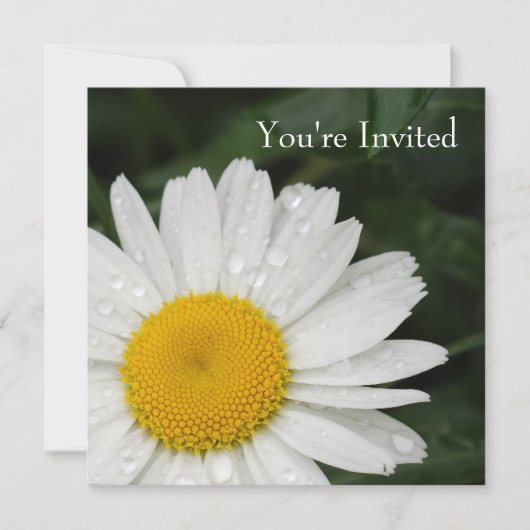 Daisy All Occasion Event Invitation Kaart (Voorkant)