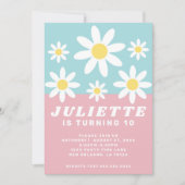 Daisy Amusement Anniversaire Fête Invitation (Devant)