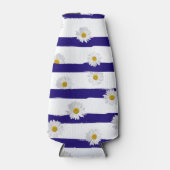 Daisy and Blue Stripes Koelbox Flesjeskoeler (Voorkant)