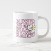 Daisy and Peace Makers Slogan Extra Grote Beker (Rechts)