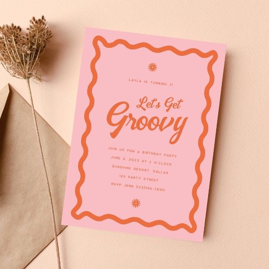 Daisy Anniversaire Fête Invitation