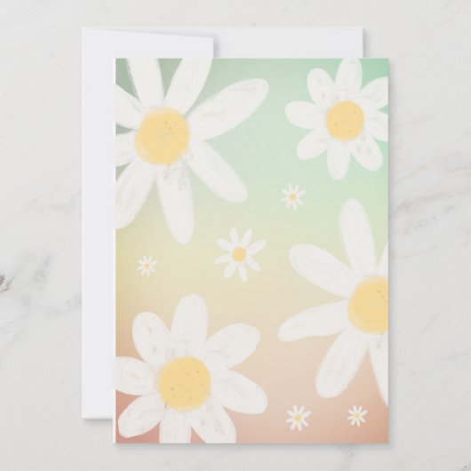 Daisy Anniversaire Fête Invitation (Dos)