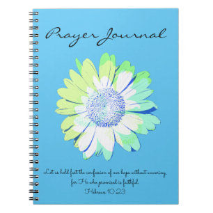 Daisy Art Blauwgroen Green Bible Verse Prayer Jour Notitieboek