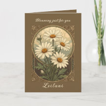 Daisy Art Nouveau Elegantie Geboortemaand Bloem